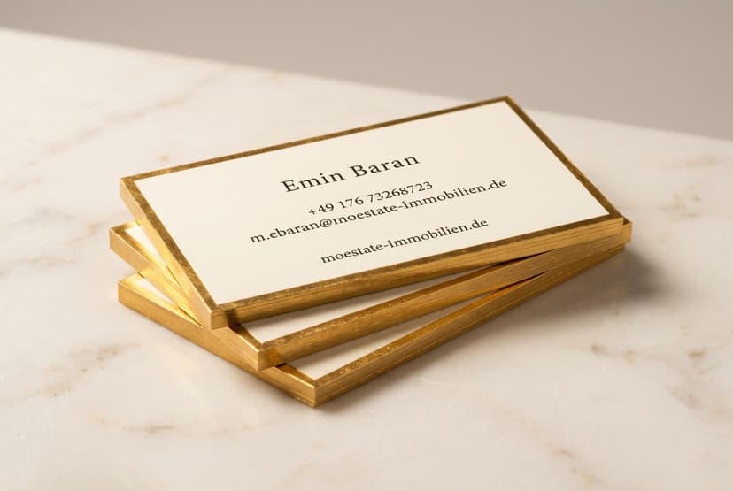 Exklusiv Rückseite Elfenbein Cotton Goldvergoldete Kanten