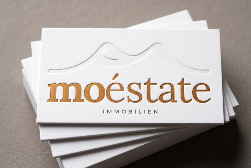 Exklusiv Vorderseite Weiß Blind Deboss Gold Foil