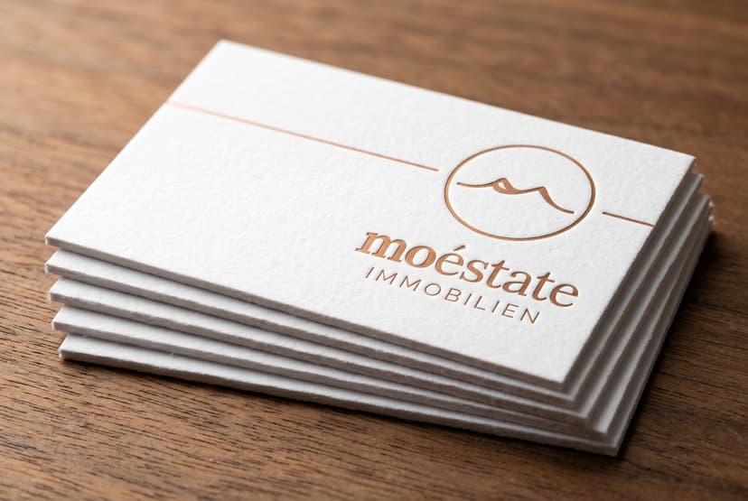 Exklusiv Vorderseite Weiß Cotton Kupfer Kreis Medallion Letterpress Walnuss