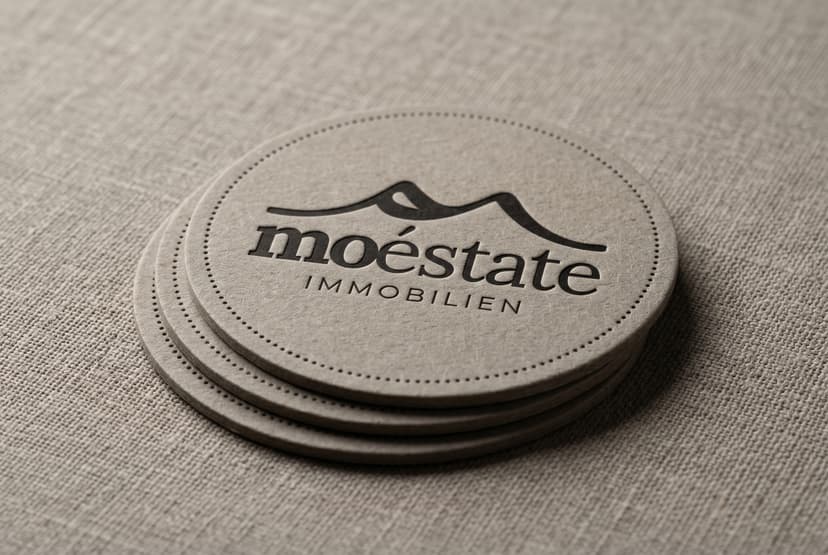 Exklusiv Vorderseite Kreisförmig Die-Cut Grau Cotton