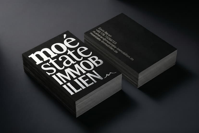 Exklusiv Vorderseite Schwarz Silber Foil Typo optimiert