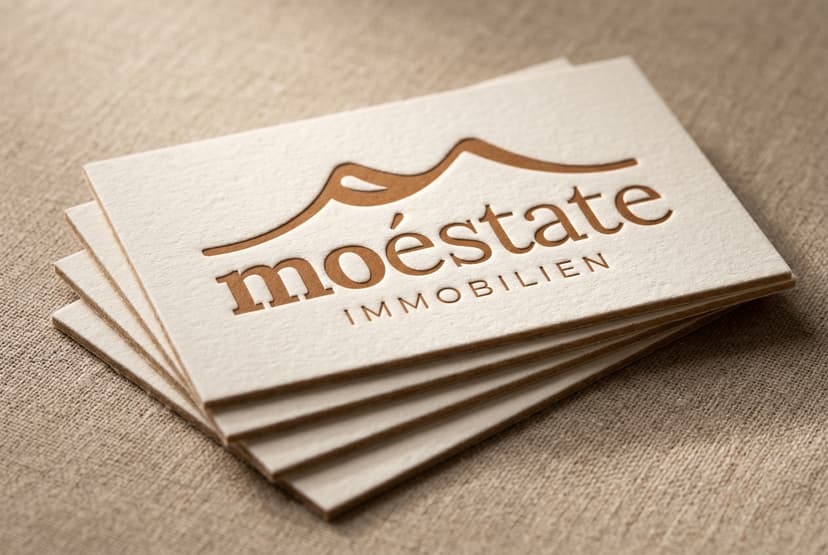 Exklusiv Vorderseite Elfenbein Letterpress
