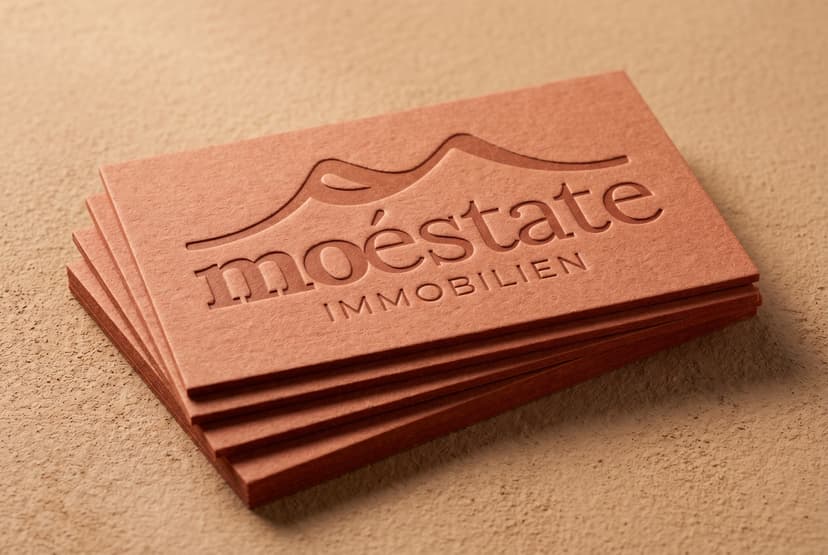 Exklusiv Vorderseite Terrakotta Emboss